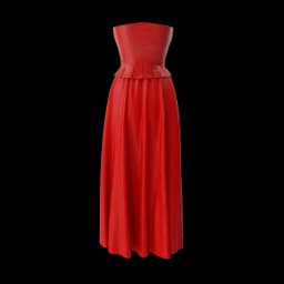 Corset Leather With Skirt