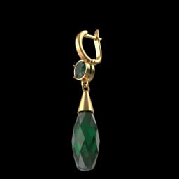 Green Crystal Earring