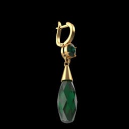 Green Crystal Earring