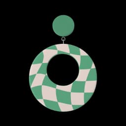 Green Oval Earring