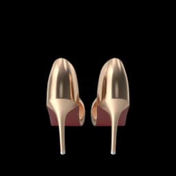 Golden Shoes Woman