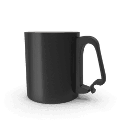 Black Aluminium Cup