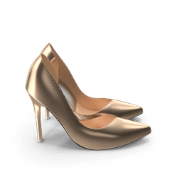 Golden Shoes Woman